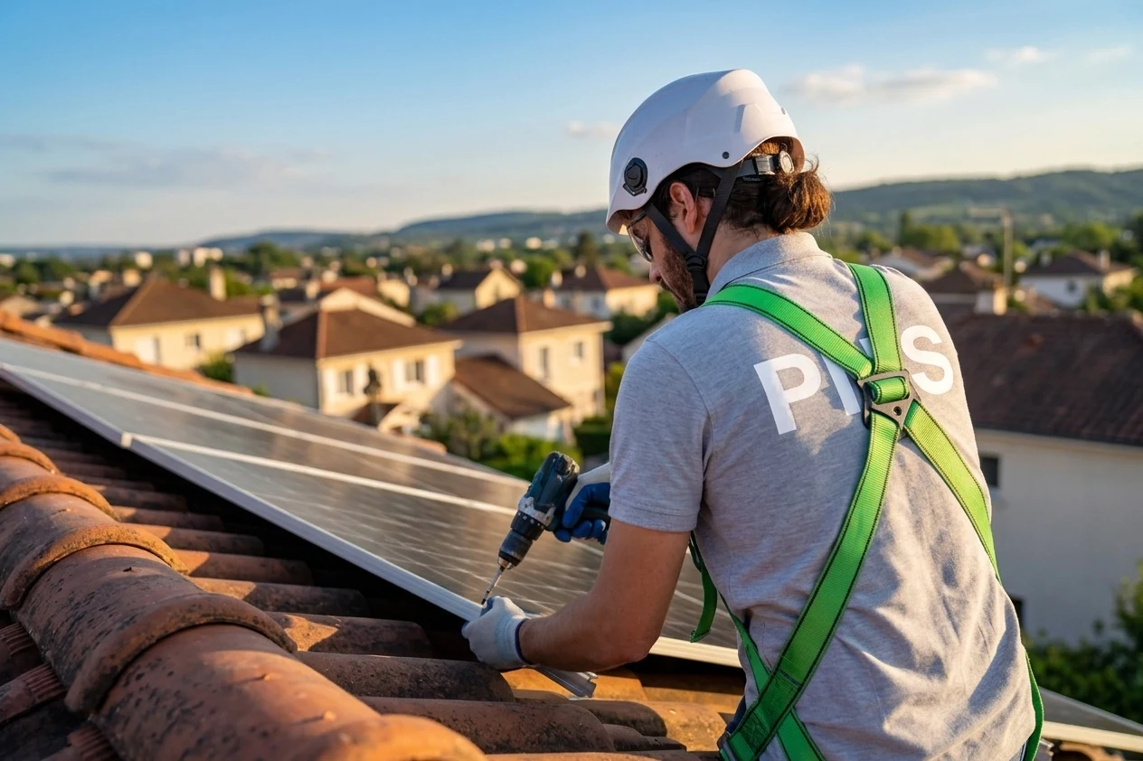 Panneaux solaires dans le Gard